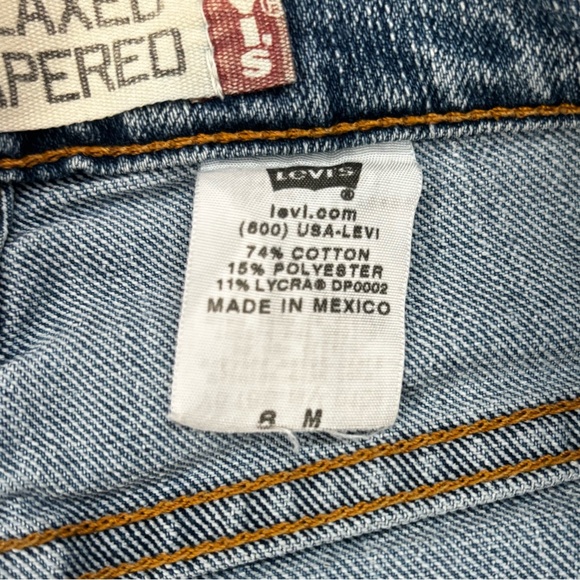 Vintage Levi’s 550 Relaxed Tapered Jeans Classic 90s Mom Jean Style Size 6M - Picture 3 of 4